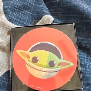 Disney Star Wars Coaster Set with Green and Orange Accents